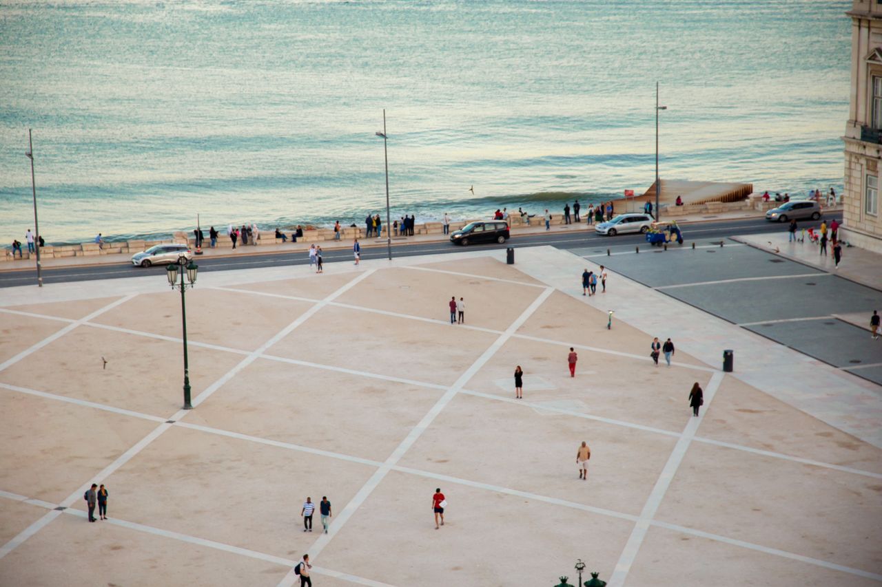 Vista da Praça do Comércio e do Tejo, Lisboa